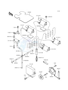 ZR 1100 A [ZR1100 ZEPHYR] (A1-A4) drawing IGNITION SYSTEM