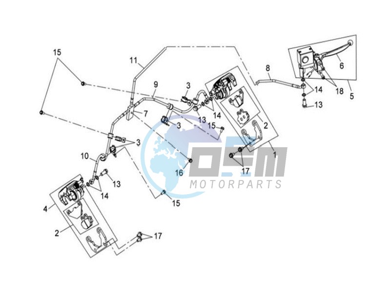 BRAKE CALIPER FOR / BRAKE LEVER / BRAKE LINES