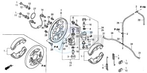 TRX350TE FOURTRAX ES drawing FRONT BRAKE PANEL