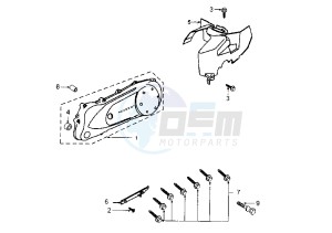 X–FIGHT - 50 cc drawing CRANKCASE COVER-LIQUID COOLED