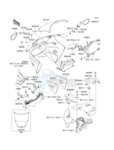 ZX 600 J [ZZR600] (J4) J4 drawing COWLING