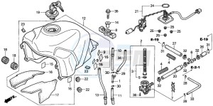 XL650V TRANSALP drawing FUEL TANK