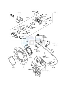 ZZR1400 ABS ZX1400JHF GB XX (EU ME A(FRICA) drawing Rear Brake