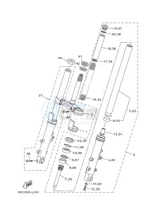 XP500A T-MAX 530 (59CE) drawing FRONT FORK