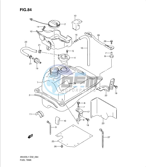 FUEL TANK (AN400ZAL1 E51)