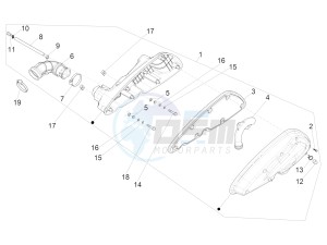 MP3 350 MAXI SPORT E4 ABS (EMEA) drawing Air filter