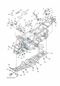 YFM450FWBD KODIAK 450 EPS (BEY1) drawing FRAME