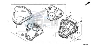 SH125DE SH125D UK - (E) drawing METER