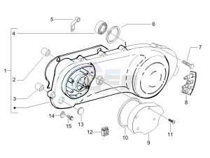 NRG 50 power DT serie speciale (D) Germany drawing Crankcase cover - Crankcase cooling