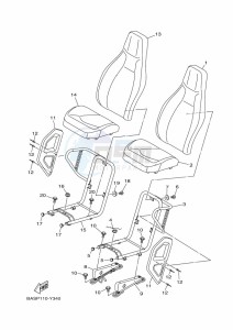 YXZ1000ET YXZ1000R SS (BAST) drawing SEAT