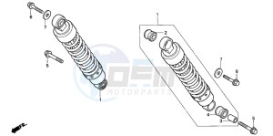 VT125C drawing REAR CUSHION