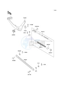 KE 100 B [KE100] (B16-B20) [KE100] drawing BRAKE PEDAL