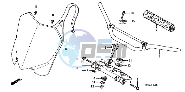 HANDLE PIPE/ TOP BRIDGE