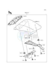 NINJA_ZX-6R_ABS ZX636FDF FR GB XX (EU ME A(FRICA) drawing Accessory(Single Seat Cover)