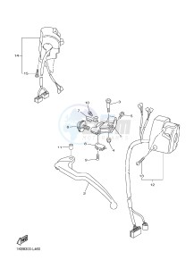 YZF-R1 998 R1 (1KBJ 1KBK) drawing HANDLE SWITCH & LEVER