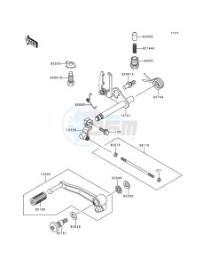 ZR 750 F [ZR-7] (F1) drawing GEAR CHANGE MECHANISM