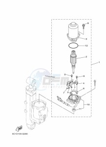 FT50JET drawing TILT-SYSTEM-2