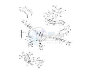 YP R X-MAX 250 drawing STEERING HANDLE AND CABLE 1YS2-4-6