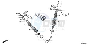 CRF100FC drawing CAMSHAFT/ VALVE