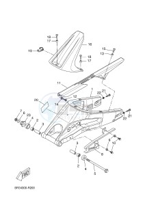 YZF-R125A YZF-R125 ABS R125 (5D7X 5D7X 5D7X 5D7X 5D7X) drawing REAR ARM