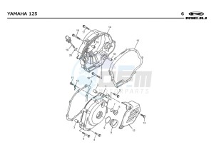 RS2-125-MATRIX-PRO-BLACK drawing ENGINE COVERS  Yamaha 125 4t Euro 2