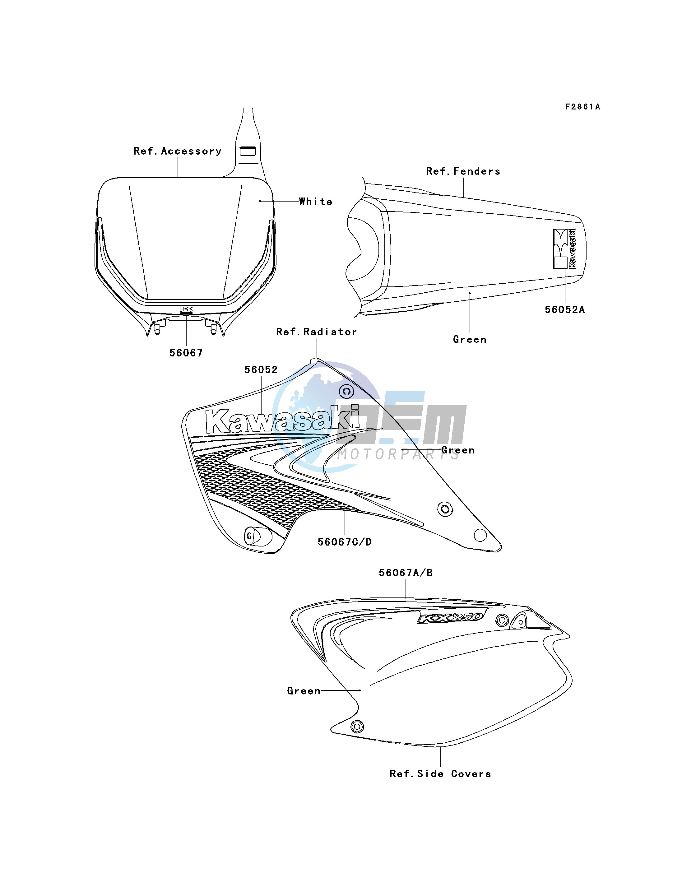 DECALS-- R7F- --- GREEN- -