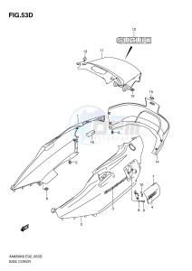 AN650 (E2) Burgman drawing SIDE COVER (AN650L0)