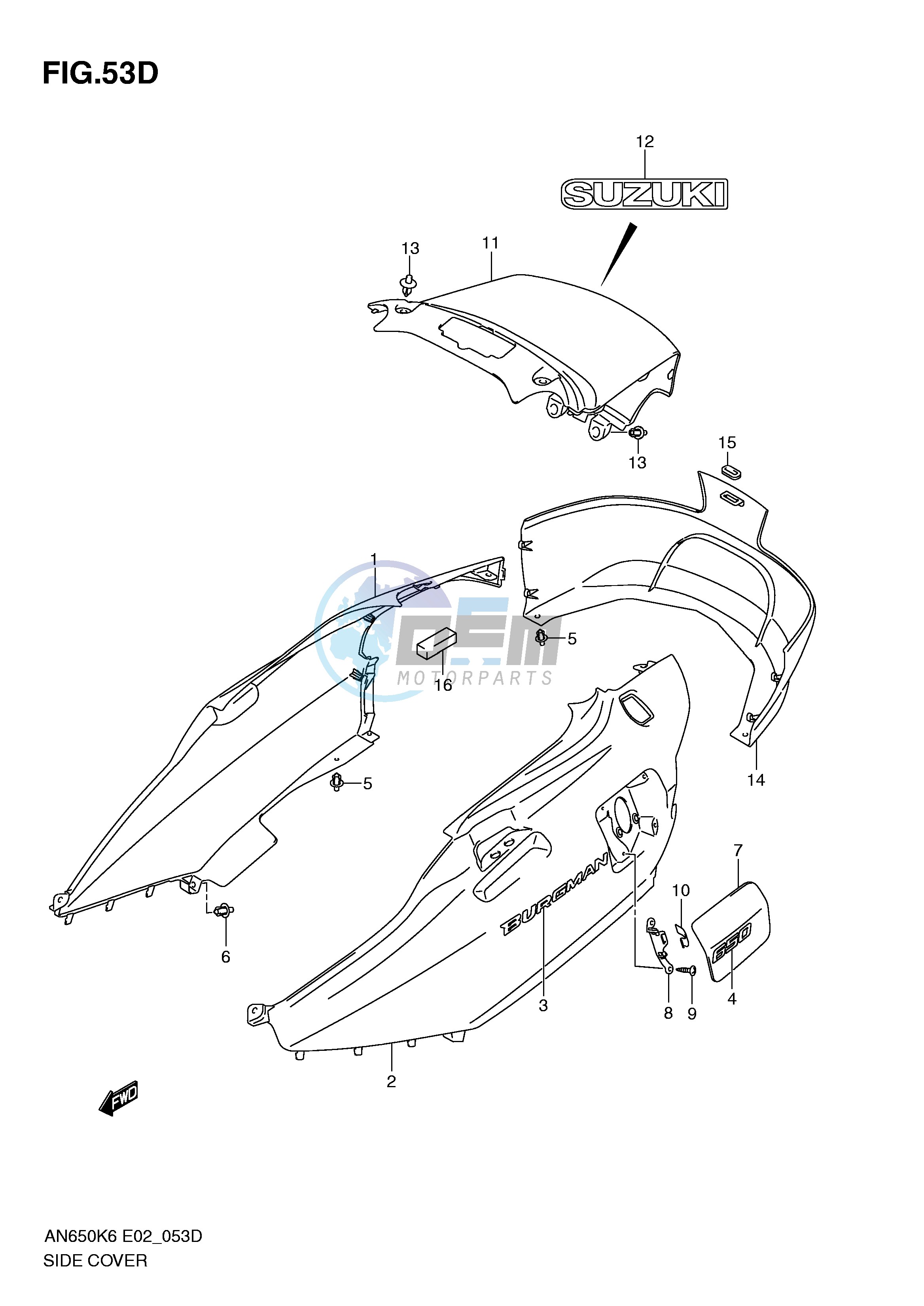 SIDE COVER (AN650L0)