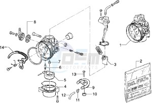 Eaglet automatic 50 drawing Carburettor