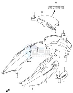 AN650 (E2) Burgman drawing SIDE COVER (AN650K5)