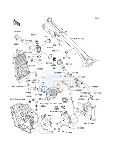 VN 900 D[VULCAN 900 CLASSIC LT] (6F-9F) D6F drawing WATER PIPE