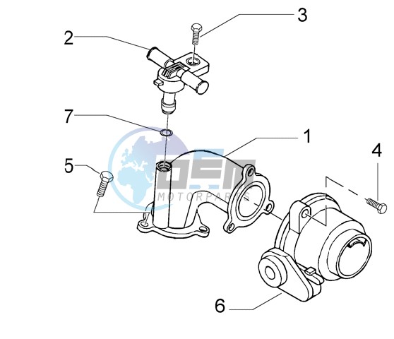 Union Pipe-Throttle Body-Injector