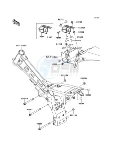 KLX110 KLX110CDF EU drawing Engine Mount