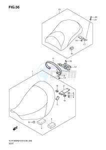 VLR1800 (E3-E28) drawing SEAT (VLR1800K8 K9 L0)