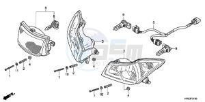 TRX500FEC drawing HEADLIGHT