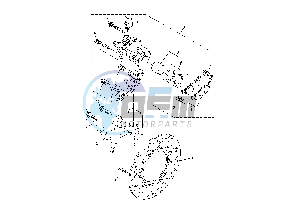 REAR BRAKE CALIPER