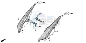 FES150 125 S-WING drawing FRONT WINKER