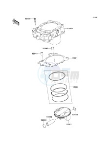 KX 450 E (KX450F MONSTER ENERGY) (E9FA) E9F drawing CYLINDER_PISTON-- S- -