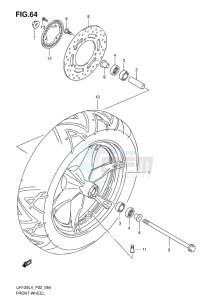 UH125 ABS BURGMAN EU drawing FRONT WHEEL