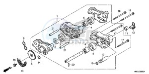 TRX500FPAD TRX500FPA ED drawing OIL PUMP