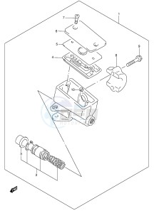 GSX600F (E2) Katana drawing FRONT MASTER CYLINDER