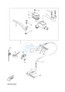 NS50 NS50F AEROX 4 (1GB5 1GB5 1GB5 1GB5) drawing FRONT MASTER CYLINDER