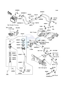 ZZR1400_ABS ZX1400DBF FR GB XX (EU ME A(FRICA) drawing Rear Master Cylinder