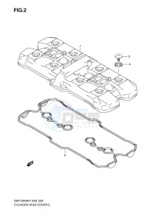 GSF1250 (E2) Bandit drawing CYLINDER HEAD COVER