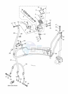 XSR900 MTM850 (BAE6) drawing FRONT MASTER CYLINDER