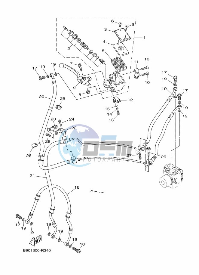 FRONT MASTER CYLINDER