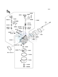 MULE_600 KAF400B7F EU drawing Carburetor