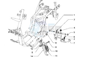 Hexagon 180 LXT drawing Central stand - side stand