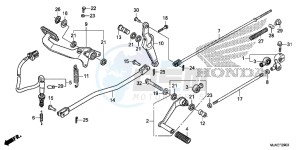 VT750CSE Shadow - VT750CS-E UK - (E) drawing PEDAL (VT750CS/ C2B/ C2S/ C)