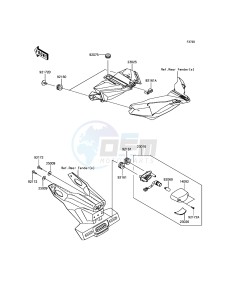 NINJA H2 / NINJA H2 CARBON ZX1000XHF XX (EU ME A(FRICA) drawing Taillight(s)